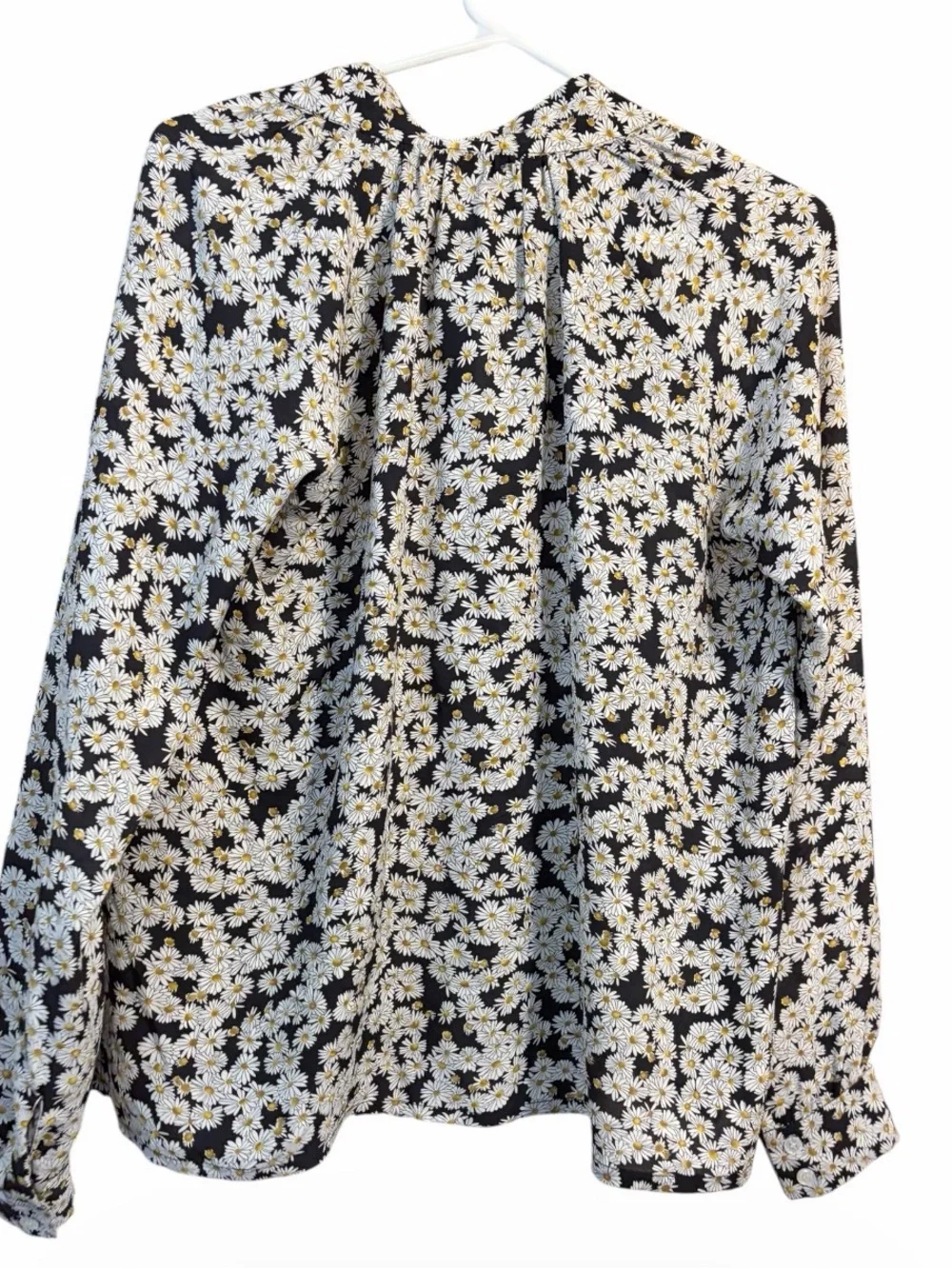 Sea New York Daisy Floral Silk Blouse Size 2 Cottagecore Feminine Farmcore